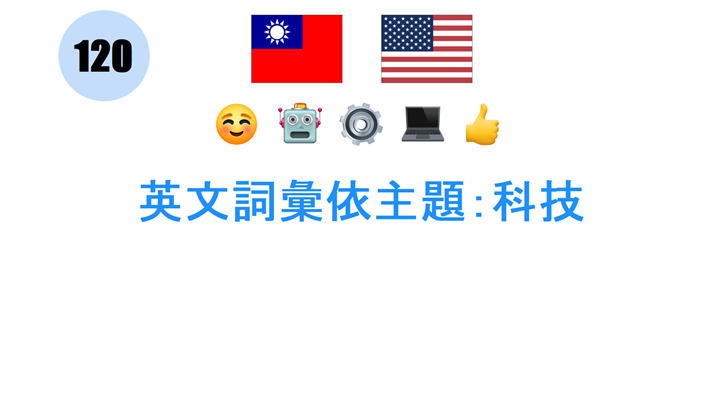 英文詞彙依主題：科技